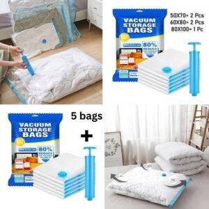 طقم  5 اكياس تخزين مع منفاخ