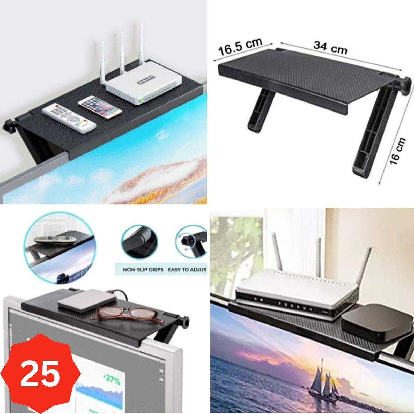 رف علوي للشاشة قابل للتعديل