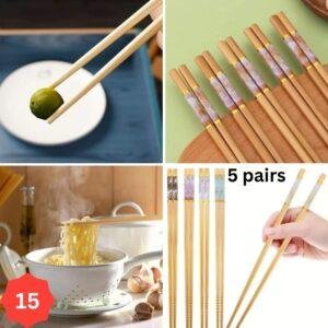 طقم عيدان  الصيني 5 ازواج