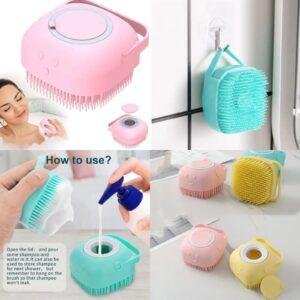 ليفة استحمام سيليكون مع موزع صابون