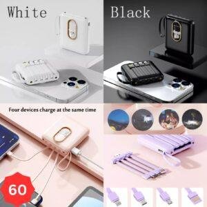 شاحن بوربانك لجميع الهواتف مع كشاف