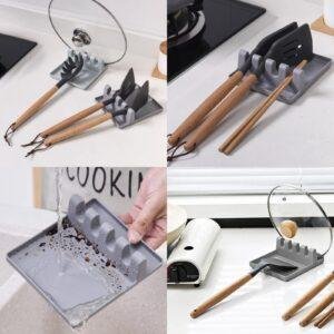 مسند المغارف والملاعق والاغطية