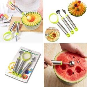 طقم أدوات تزيين ونحت وتقطيع الفواكه