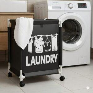 سلة غسيل (Laundry Hamper) المتنقلة
