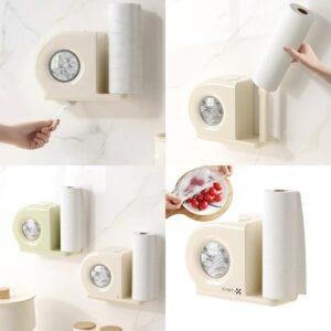 منظم اكياس التغليف + مناشف المطبخ