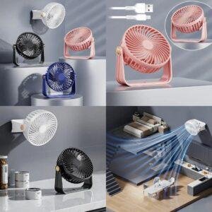 مروحة مكتبية وجدارية قابلة للشحن