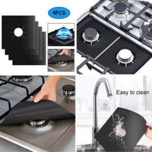 طقم واقي موقد الغاز 4 قطع