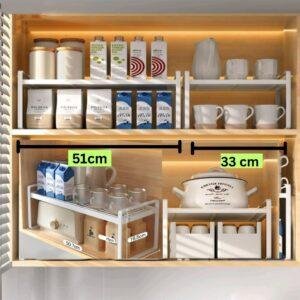 طقم رفوف معدني  تخزين عدد 2 صغير وكبير