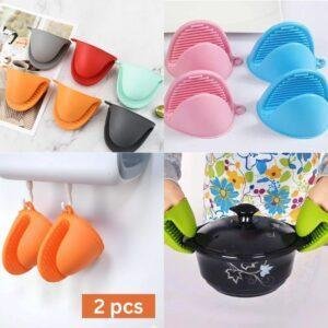 طقم قفازات سيليكون حراري عدد 2