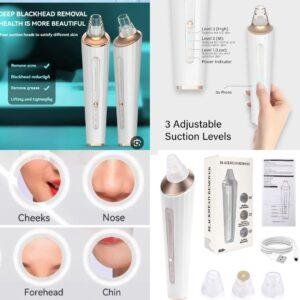 جهاز  لإزالة الرؤوس السوداء وتنظيف المسام. وشفت الدهون