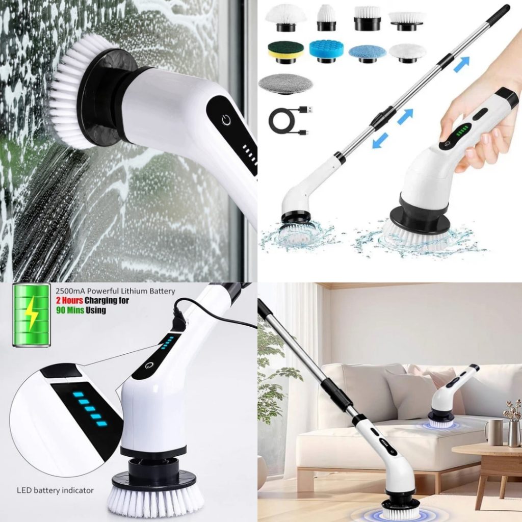 فرشاة تنظيف كهربائية لاسلكية 9 *1